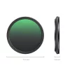 SmallRig 5170 Csatlakoztatható 67mm VND szűrő ND2–ND32 (1–5 Stop) és 1/4 Black Mist hatású szűrő