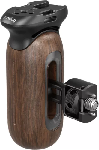 SmallRig fa oldalsó markolat - 1/4″-20 és 3/8″-16 ARRI rögzítés - barna