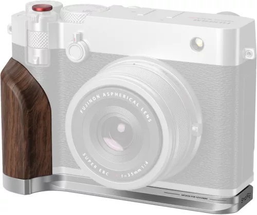 SmallRig 5265 L-alakú rögzítőlap fa markolattal FUJIFILM GFX100RF fényképezőgéphez (ezüst)