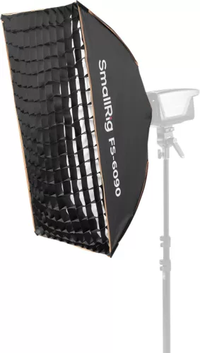 SmallRig FS-6090 nyitható stripbox/softbox méhsejtráccsal 60x90cm - Bowens bajonett (5369) - fekete