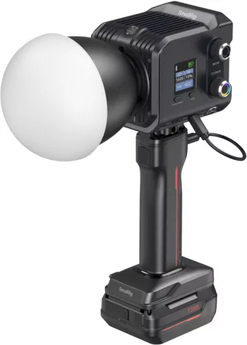 SmallRig 5383 RC 100C COB LED videólámpa készlet indigókék színben – akkumulátoros markolattal