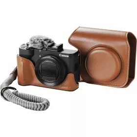 SmallRig Canon PowerShot V1 bőr tok készlet (5385) - barna