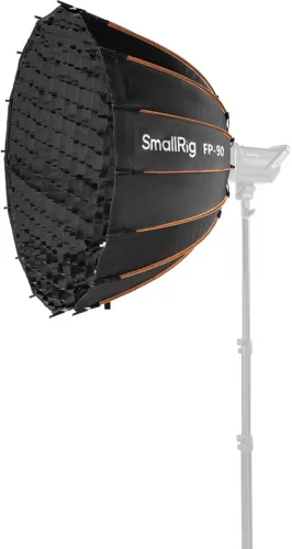 SmallRig FP-90 nyitható parabolikus softbox + méhsejtrács - Bowens bajonett (5395) - fekete