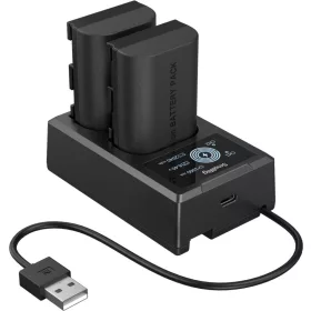   SmallRig Canon LP-E6P kamera akkumulátor + töltő szett (5409) - fekete