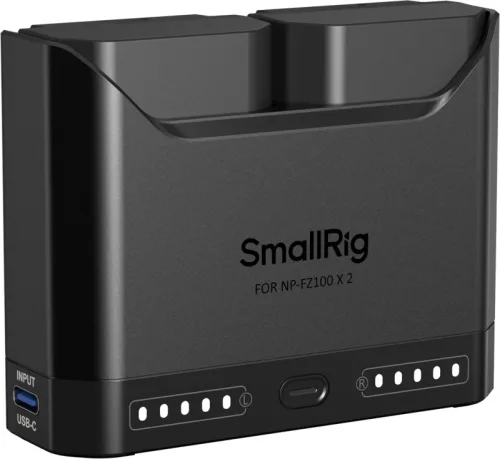 SmallRig Turbo Charging Kit NP-FZ100 dupla akkumulátor USB-C gyorstöltő (5483) – fekete