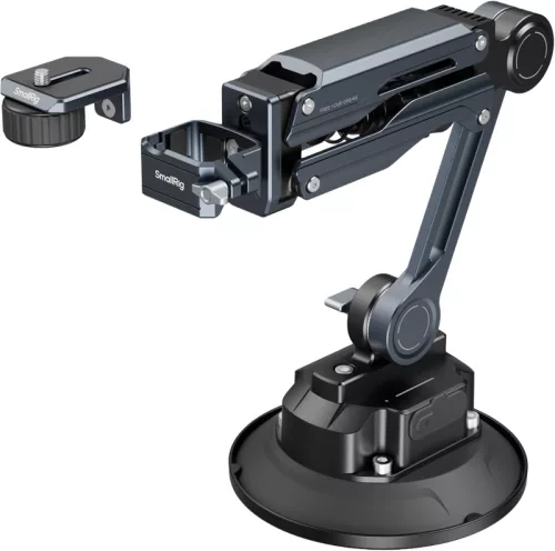 SmallRig Osmo Pocket 3/GoPro HERO13 elektronikus tapadókorongos rezgéscsillapító tartó (5507) - fekete