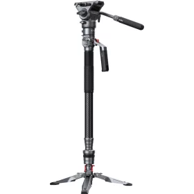 SmallRig karbon videós monopod + fluid fej (5565) - fekete