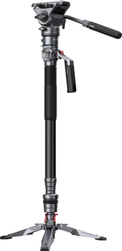 SmallRig karbon videós monopod + fluid fej (5565) - fekete