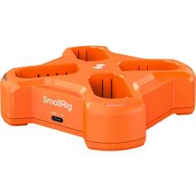   SmallRig DMW-BLK22 akkumulátor 4 csatornás töltő (5748) - narancssárga