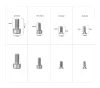 SmallRig Fotós Csavarkészlet fényképezőgép tartozékokhoz (1/4”, 3/8”, M2, M2.5, M3, M4) (26db) [AAK2326]