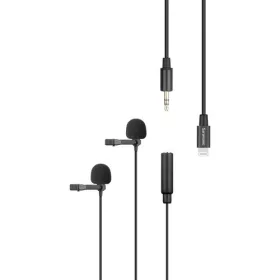   Saramonic LavMicro U1B Dual-Lavalier Apple iOS Lightning & 3.5mm Jack Kettős Mikrofon -Csíptetős mikrofon (600cm)