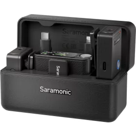   Saramonic Ultra Black - 2 csatornás vezeték nélküli mikrofonrendszer (beleértve  Lavalier Mikrofonok)