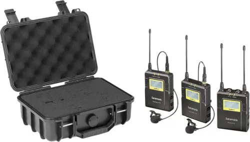 Saramonic UwMic9 (TX9+TX9+RX9) vezeték nélküli mikrofonkészlet + keménytok