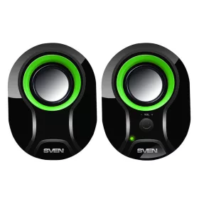 SVEN 290 hangszórók, 5W USB (fekete/zöld)