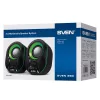 SVEN 290 hangszórók, 5W USB (fekete/zöld)