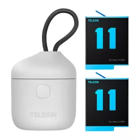   TELESIN Töltő és 2 akkumulátor csomag GoPro Hero 9 / Hero 10 / Hero 11 / Hero 12