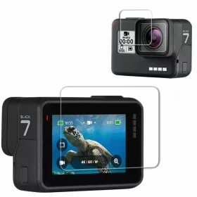   2.5D 9H Tempered Glass GoPro Hero 5/ 6/ 7 Kijelzővédő (edzett üveg)