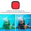 TELESIN GoPro Hero 9 10 vízalatti búvár piros-rózsaszín-magenta fény-szűrő lencse filter 