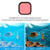 TELESIN GoPro Hero 9 10 vízalatti búvár piros-rózsaszín-magenta fény-szűrő lencse filter 