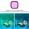 TELESIN GoPro Hero 9 10 vízalatti búvár piros-rózsaszín-magenta fény-szűrő lencse filter 