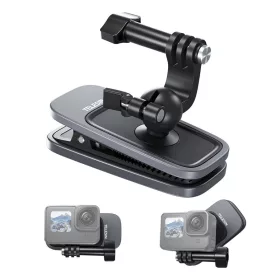   TELESIN 360° Acél Akciókamera Vállpánt/ Öv Rögzítő Clip - GoPRO DJI Insta360 Clip-mount
