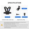 TELESIN Akciókamera/ GoPro Hero mellpánt heveder - mellkasi öv rögzítő