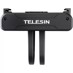  TELESIN DJI Action 3/ 4 Mágneses Dual-Claw Állvány/ Markolat Mount Base Csatlakozó adapter