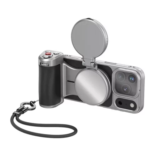 Telesin Master Grip tartó az iPhone 17 Pro-hoz – All-in-One kit: lámpa + szűrő
