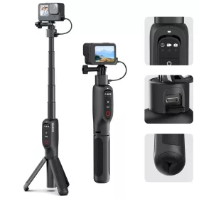   TELESIN GoPro Hero 9/ 10/ 11/ 12/ Max - Akkumlátoros Selfie Bot / Tripod - 70cm