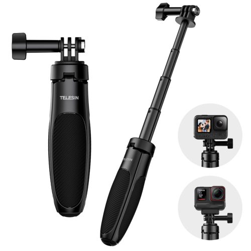 TELESIN Mini Asztali Akciókamera Tripod/ Selfie Bot - 70cm