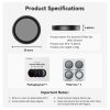 TELESIN 4in1 DJI Osmo Action 3/4 CPL+ND8 ND16 ND32 Objektív Szűrő/ Filter Kit