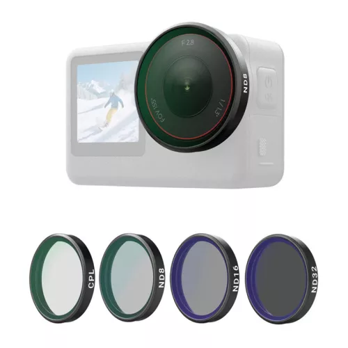 Telesin CPL/ND8/ND16/ND32 szűrő-kit DJI Osmo Action 6-hoz (4 db)