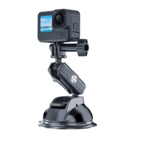   TELESIN 360°-os Szuper Adszorpciós Akciókamera / GoPro Hero Tartó Szívókorong Alu Karral (Ablakra/ Üveg / Szélvédő-re)