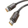Toocki USB-C - USB-C Kábel, - 1m, 100W, (Fekete) (TXCTT1--SJ01-B)