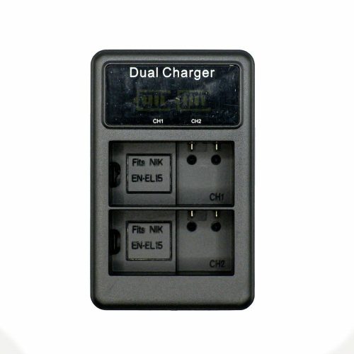 Nikon EN-EL15 USB-C Töltő - Nikon MH-25 ENEL15 akkumulátor utazó dupla töltő
