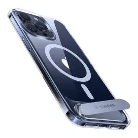   Torras iPhone 15 PRO Átlátszó telefontok + Állvány (X00FX0387)