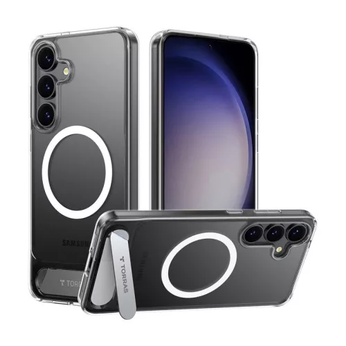 Torras Pstand Átlátszó Tok Samsung S25 telefonhoz (X00FX2226)