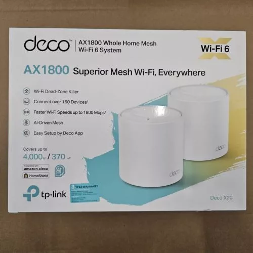 TP-Link Deco X20 AC1800 Wi-Fi router szett (2 db) (fehér)
