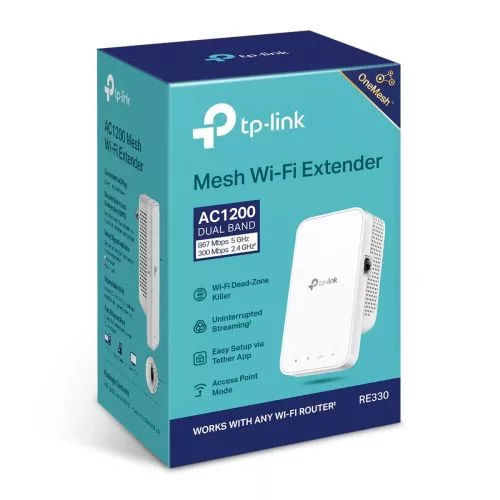 TP-LINK vezeték nélküli jelerősítő Dual Band (fehér)