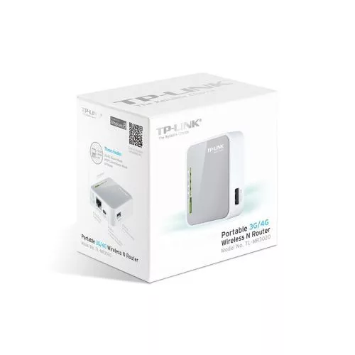 TP-LINK router TL-MR3020 N300 vezeték nélküli 802.11n/150Mbps LAN/WAN (fehér)