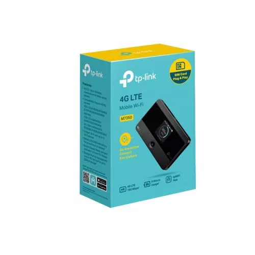 TP-Link Mobile Wi-Fi M7350 4G, 300Mbps, 802.11n (fekete)