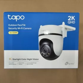   TP-Link Tapo C520WS Wi-Fi Kültéri Biztonsági Kamera Pan/Tilt, 2K QHD 3MP, Éjszakai Látás, 360 Fokos (fehér)