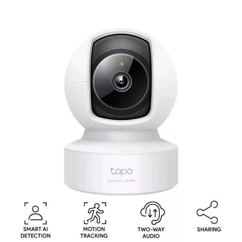 TP-Link Camera Tapo C222 Wi-Fi beltéri Pan/Tilt Security 2K, 360 Degrees (fehér)