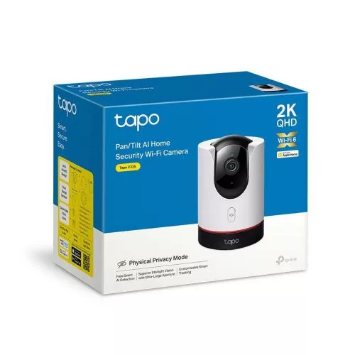 TP-Link Camera Tapo C225 Wi-Fi beltéri Pan/Tilt Security 2K QHD, AI, Night Vision (fehér)