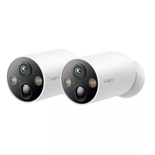 TP-Link Camera Tapo C425 vezeték nélküli kültéri Security, (2pcs), 2K QHD 4MP, AI, Night Vision, IP66 (fehér)