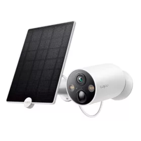   TP-Link Camera Tapo C425 vezeték nélküli kültéri Security, 2K QHD 4MP, AI, Night Vision, IP66 + TP-Link Tapo A200 Solar Panel 4.5W, IP65 (fekete)