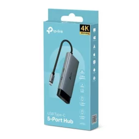   TP-Link adapter HUB UH5020C Type-C – 2xType-C, 3xUSB 3.0, HDMI 4K 60Hz (fekete)