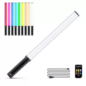   TRIOPO LB-80 RGB LED Lámpa - 80cm 2500LUX Színes Cső-Videólámpa RGB - 3000mAh