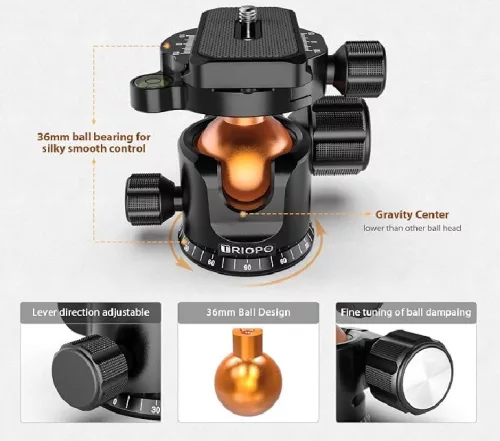 TRIOPO X2 gömbfej - Ballhead 