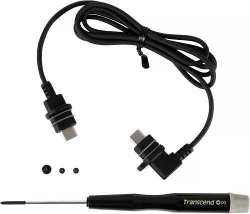 Transcend DrivePro Body 30/60/70 testkamera csatlakozókábel - fekete